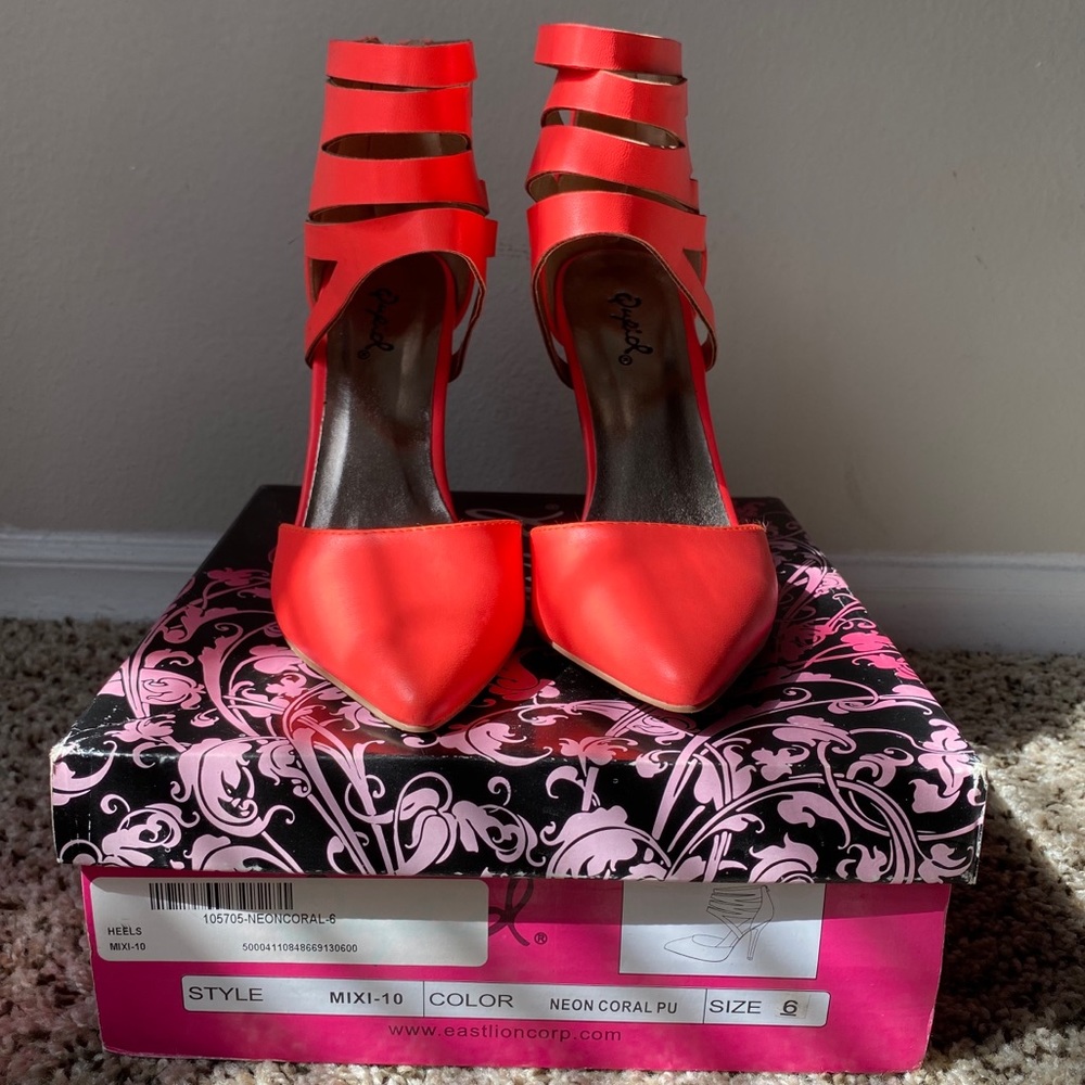 Neon Ankle Booties